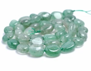 "Cuentas sueltas de piedras preciosas aventurina verde 9-10 mm 15,5" - Imagen 1 de 4