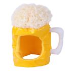 for Hat Beer Mug Warm Cosplay Accessories for Cats and Small Dogs Winter
