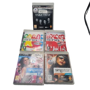 SingStar Singing Game Bundle Sony PlayStation 3 PS3 Pop Dance Take That x5 Games - Picture 1 of 14