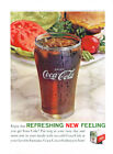Refreshing New Feeling Coca-Cola Ad 1961 Cheeseburger