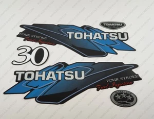 Tohatsu 30HP Four Stroke Fuel Injection Outboard Engine Decals Sticker Set - Imagen 1 de 5