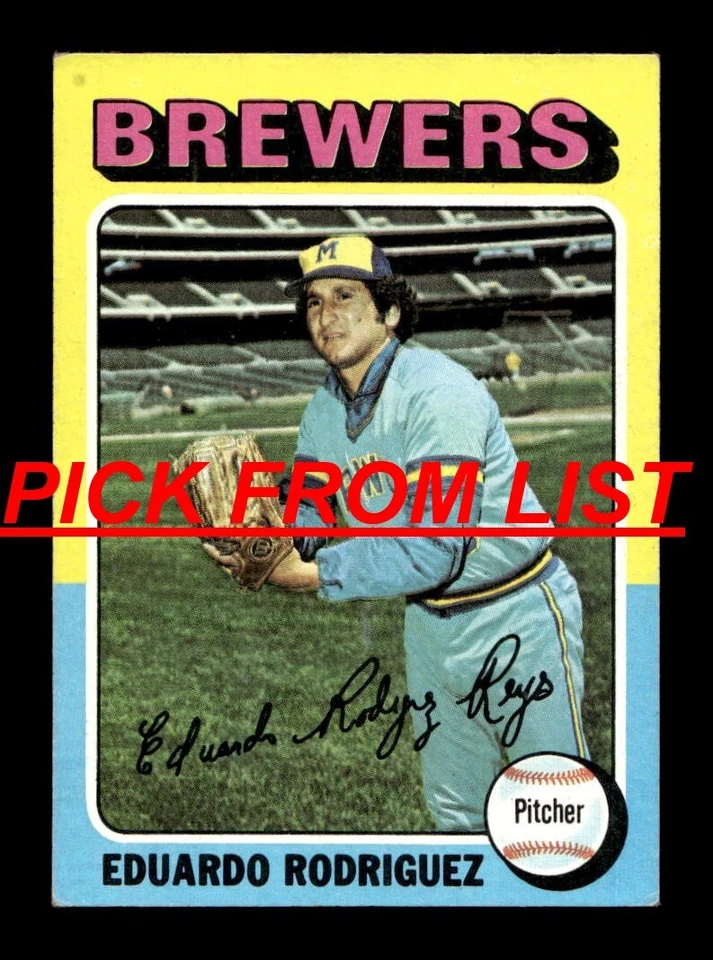 1975 Topps MINI 11-654 EX/EX+ Pick From List All PICTURED - Image 1 of 1