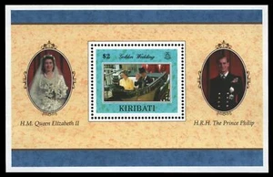 Kiribati 1997 - Mi-n.o bloque 32 ** - Estampillada sin montar o nunca montada - Boda de oro - Imagen 1 de 1
