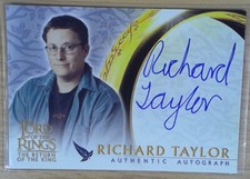 Topps Lord of the Rings Return of the King Update Auto Richard Taylor/Weta