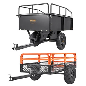 VEVOR Kippanhänger 680kg Aufsitzmäher Rasentraktor Kippbar ATV UTV Anhänger - Bild 1 von 26