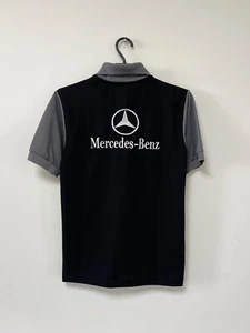 Vintage 90s Mercedes-Benz Racing Polo Tare Rally Team T Shirt Mens sz S - Picture 1 of 13