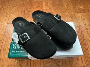 Neu im Karton Damen Staheekum schwarz Halbmond Wildleder Slipper Clogs wasserabweisend Größe 8 - Bild 1 von 5