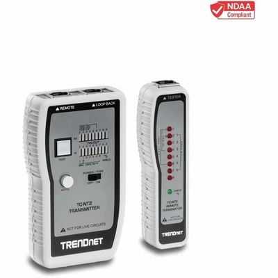 TRENDnet TC-NT2 Network Cable Tester, Tests Ethernet - White - Image 1 of 2