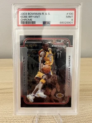 Bowman Rookies & Stars Kobe Bryant #100 2003 cromo - PSA 9 (low Pop) NBA Foto 1 de 4