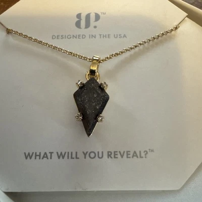 NUEVO BOMB PARTY NK91763 OG COLLAR LLAMA DE LA LIBERTAD NEGRO HIELO CRISTAL DORADO Foto 1 de 2