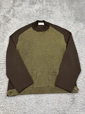 Suéter Saint Joseph Cezar Mujer Grande Marrón Lana Cuello Simulado Pullover De Colección Años 70 Foto 1 de 4