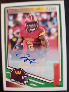 2025 Panini Score Brian Robinson Jr. Auto #176 49ers, Commanders - Picture 1 of 3