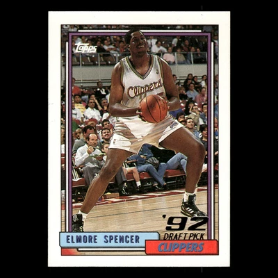 Elmore Spencer Rookie #300 1992-93 Topps Los Angeles Clippers Basketball Card - Image 1 of 3