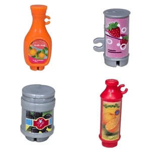Mattel Barbie Mini Food Accessory Dollhouse Play Pretend Pantry Juice Cans - Picture 1 of 5