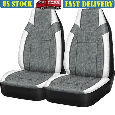 Electric Vehicle Car Seat Cover 2Piece Heavy Duty Polyester Universal Fit New - Image 1 of 4