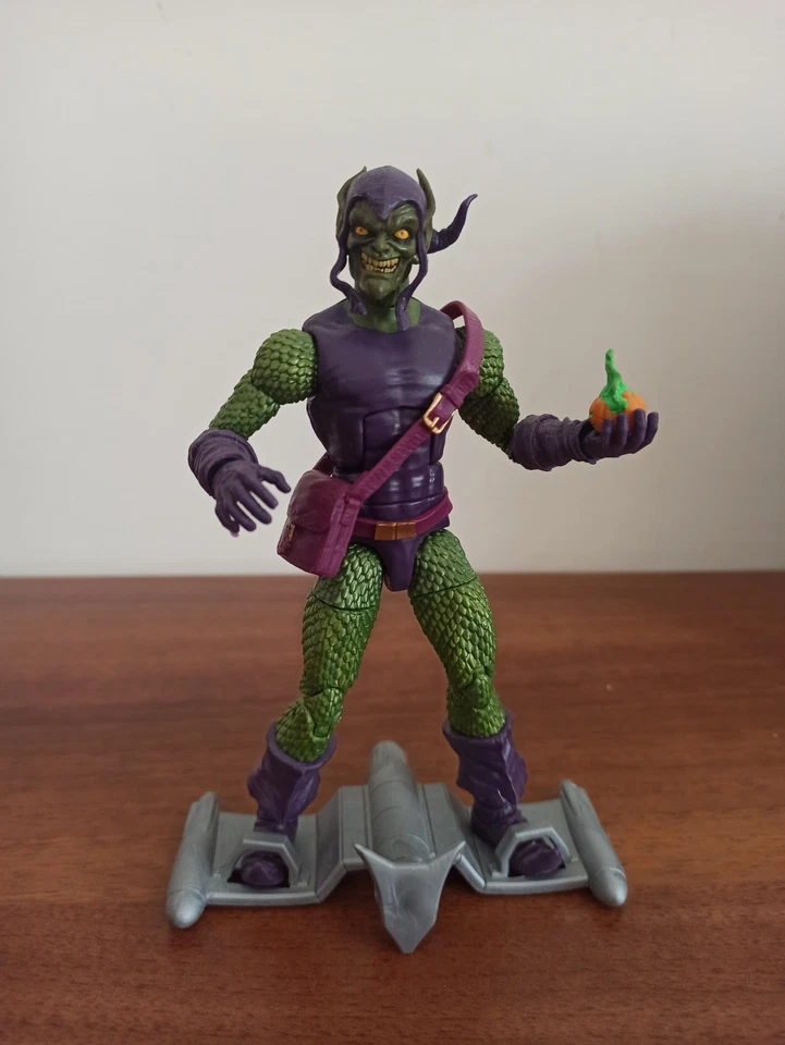 Marvel Legends Green Goblin 6” Action Figure Hasbro Sandman BAF Wave Spider-Man - Immagine 1 di 2