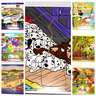 Vintage Children's Tray Puzzles -Lot of 7, Disney, Storytown Lake George +more - Image 1 of 4