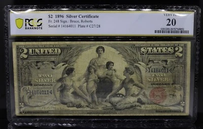 1896 $2 Silver Certificate Fr#248 Bruce/Roberts PCGS VF20 - Image 1 of 2