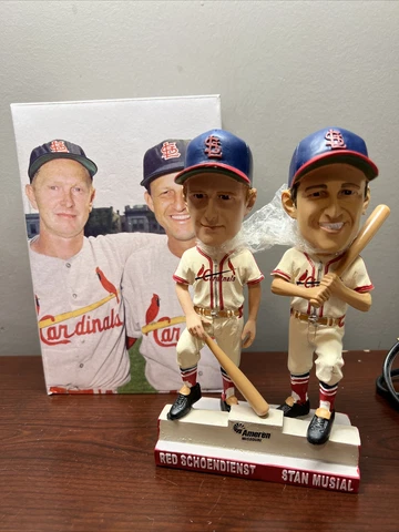 St Louis Cardinals Stan Musial Red Schoendienst Double Bobblehead SGA 9/14/19 Cover