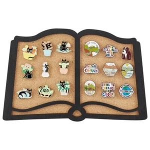 BENECREAT Pin Board Book Cork Board Bulletin Display Board 0.8inch Thick Wall... - Picture 1 of 6
