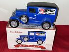 Nos 1992 Sentry Hardware Ford Model A Replica Die Cast 1/25 Lockable Blue Bank