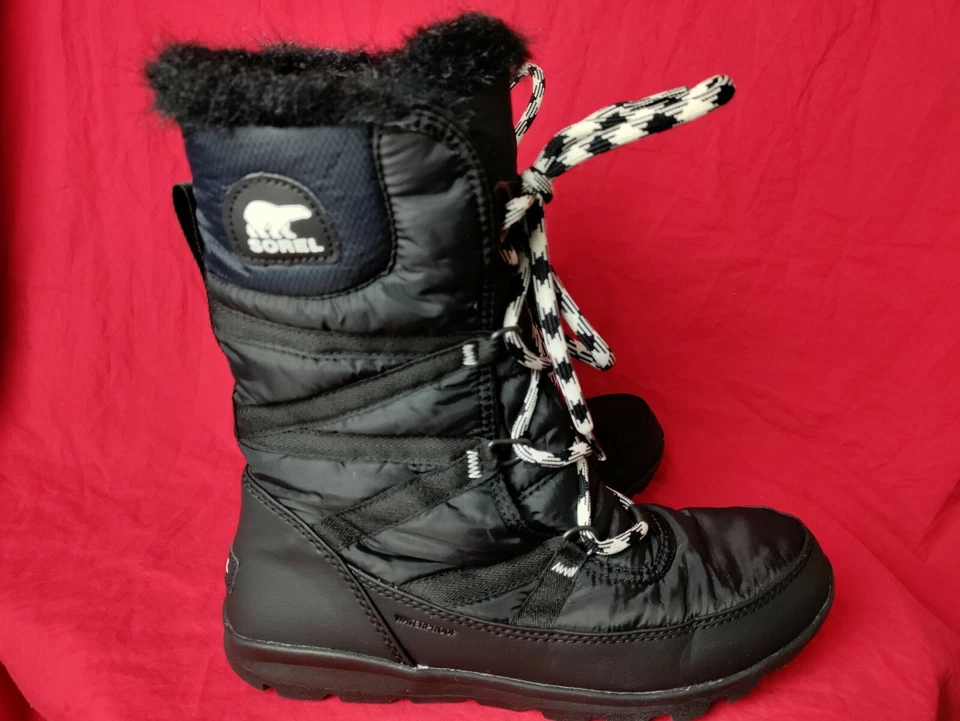Sorel Women's US9.5 Whitney Tall Lace II Snow Boot Black NL3085-010 - Image 1 of 4