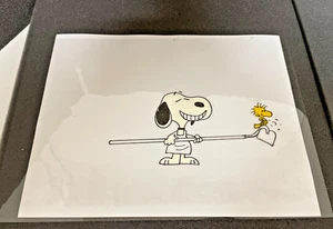 Celda de producción de cacahuetes Snoopy azada de mano con Woodstock *Leer y ver video - Imagen 1 de 20