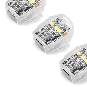 Lightweight 3PCS Drone Strobe Lights with Power Display - Night Flight Essential - Picture 1 of 8