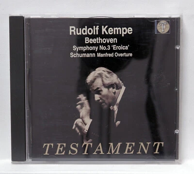 RUDOLF KEMPE - BEETHOVEN symphony no.3 SCHUMANN manfred - TESTAMENT CD NM - Image 1 of 2