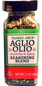 Trader Joe’s Aglio Olio Garlicky Spicy Seasoning Mix 1,2,Or 3 Pack-1.7oz Jar - Picture 1 of 4