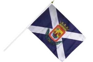Spanien Teneriffa Stockflagge Flaggen Fahnen Stockfahne 30x45cm - Bild 1 von 1