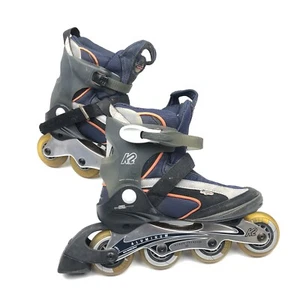 K2 Freeq Roller Blades Women’s Size 8.0 - Grey Blue Orange - Preowned - Picture 1 of 20