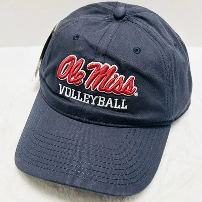 The Game Ole Miss Rebels Volleyball Dad Hat Cap Adjustable Strap Blue NCAA - Image 1 of 4