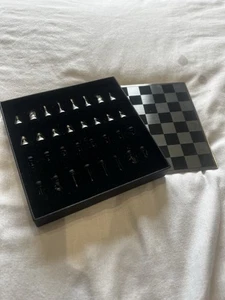 Travel Chess Set with Metal Pieces - Picture 1 of 4