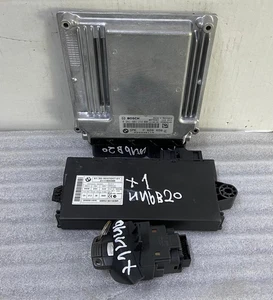 OEM BMW X1 E84 E87 E90 E91 N46B20 Engine Control Unit DME ECU SET 7628656 - Picture 1 of 15
