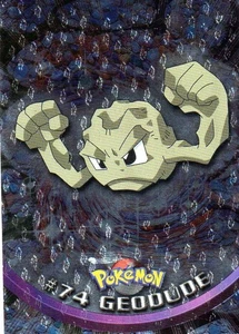 Pokemon #74 Geodude Card Foil Black Logo 1999 Topps - Picture 1 of 1