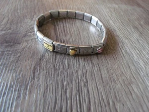 COLLECTIBLE WOMEN'S STAINLESS STEEL CHARM BRACELET - Picture 1 of 2