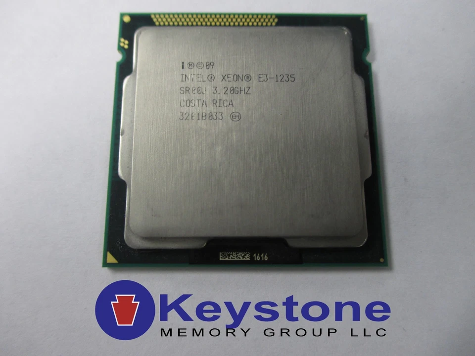 Procesador CPU Intel Xeon E3-1235 cuatro núcleos 3,20 GHz 8M 5GT SR00J * km Foto 1 de 1
