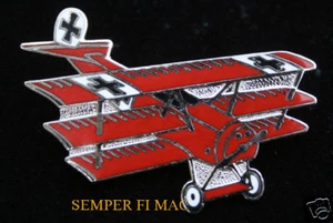 BARÓN ROJO FOKKER DR 1 SOMBRERO ALEMÁN LUFTWAFFE PIN up WW 1 WING BLUE MAX WING WOW - Imagen 1 de 10