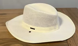 Woolrich Beige Pesca Secchiello Safari Taglia Grande Cappello a Rete - Foto 1 di 5
