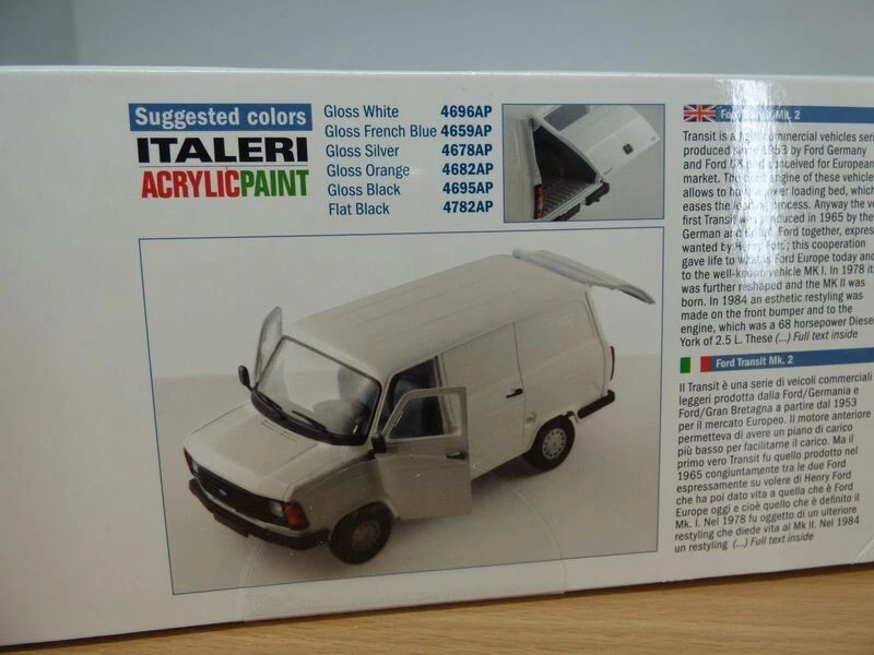 KIT MAQUETA à monter FORD TRANSIT MKII blanco 1/24 Foto 1 de 1