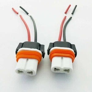 2x  9006 HB4 Ceramic Socket Bulb Holder Replacement Connector WirDe Harness  - Imagen 1 de 2