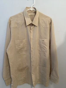 Vintage Oscar de la Renta For After Six Embroidered Button Dress shirt Sz. L EUC - Picture 1 of 12