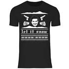 Let It Snow Lustiges Weihnachtsgeschenk Kokain Escobar Koks Herren T Shirt