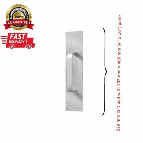 Taymor Hardware Door Pull Plate for Door Handles on Front and Back Door Cover