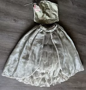 Birthday Flower, Girl Dress green skirt and blouse set Baptism Pageant Gowns10SZ - Picture 1 of 23