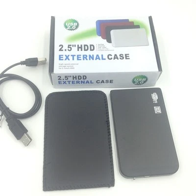 Black External 2.5" USB Hard drive 40GB 60GB 80GB 120GB 160GB 250GB 500GB 750GB  - Image 1 of 4