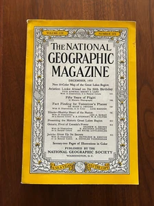 National Geographic Dec 1 953,  Flight, Great Lakes, Illinois, Coca Cola Santa - Bild 1 von 3
