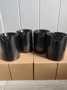 Bmw M Performance Carbon Fibre Exhaust Tip M2 M3 M4 M5 M6 F80 F82 Black 4 Tips - Picture 1 of 6