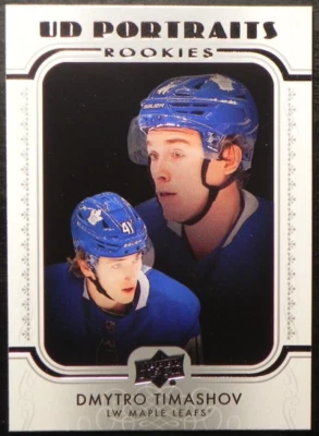 2019-20 19/20 Upper Deck UD Portraits ROOKIE P-83 Dmytro Timashov Maple Leafs - Image 1 of 2